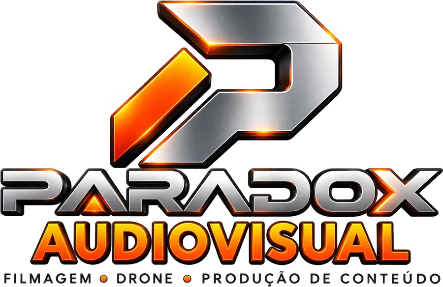 Logomarca PARADOX AUDIOVISUAL — filmagem, drone e produção de conteúdo