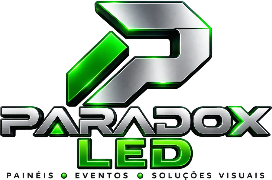 Logomarca PARADOX LED — painéis, eventos e soluções visuais